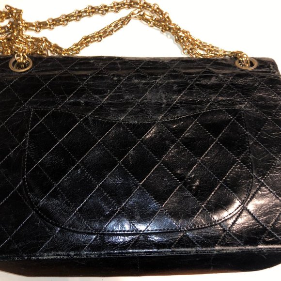 ♥ SOLD-Authentic Rare Vintage Black Chanel Bag - Picture 12 of 16
